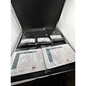 5 Packs Ames‎ Walker 20-30mmHg Compression Stockings Knee High Open Toe XXL NEW